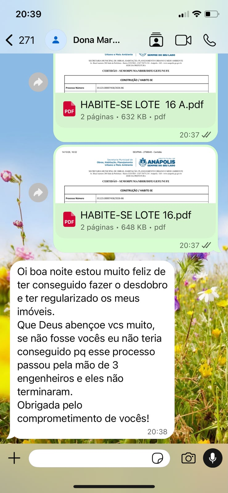 Depoimento de Dona Mariana