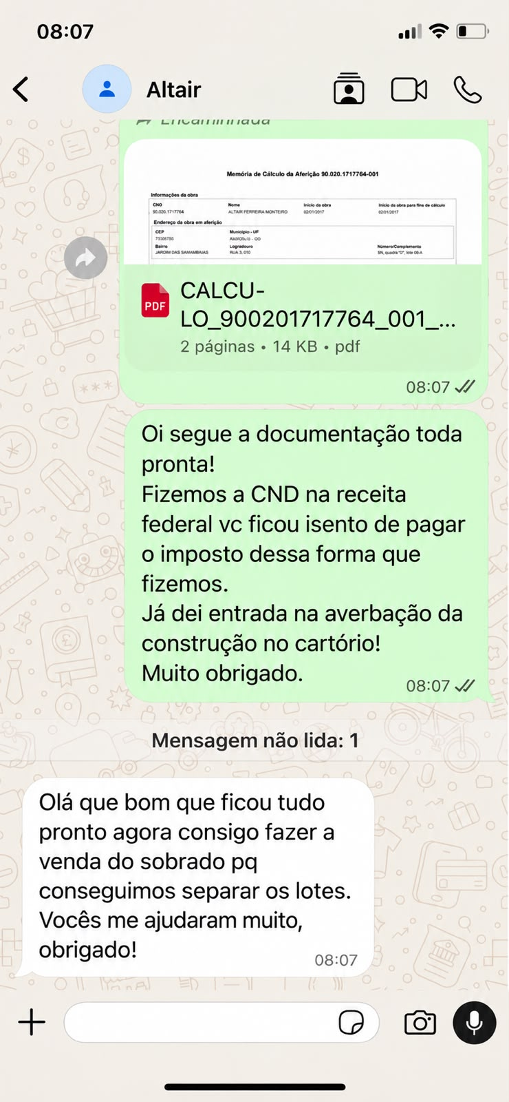 Depoimento de Altair