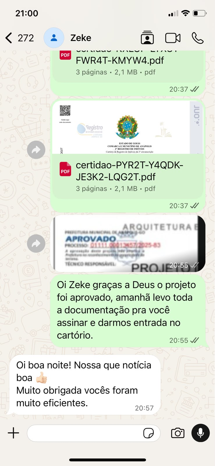 Depoimento de Zeke